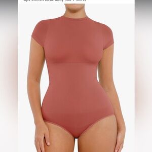3/4x Seamless Deep Mahogany  Bodysuit